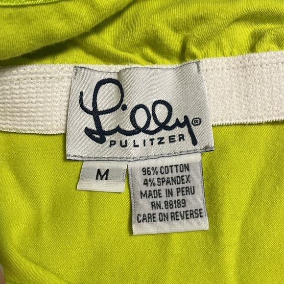 Vintage Lilly Pulitzer Lime Green Cami, Medium - Picture 4 of 5